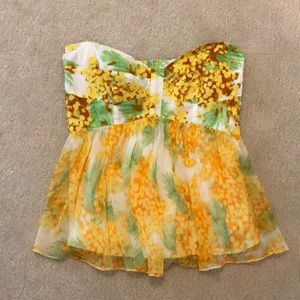 Diane Von Furstenberg strapless silk top